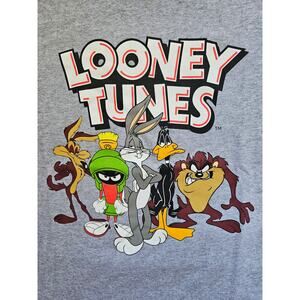 LOONEY TUNES Graphic Gray T-Shirt Short Sleeve NEW With Tags Adult XL